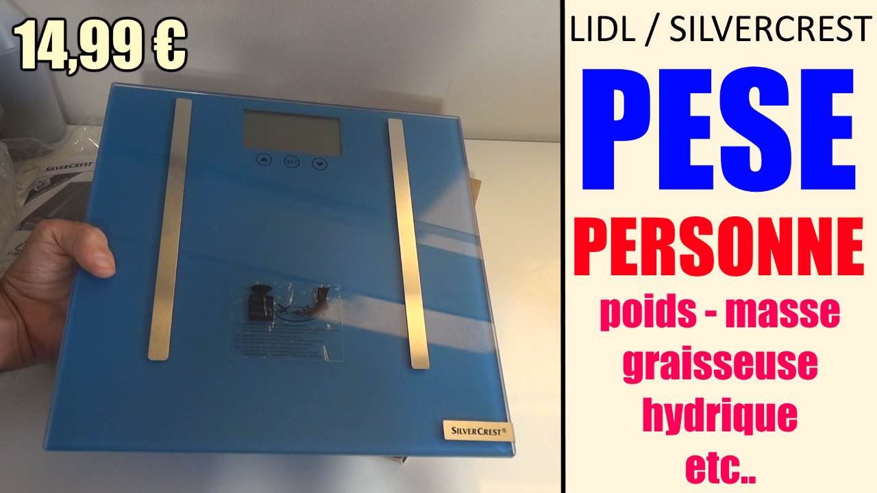 pèse personne impédancemètre lidl silvercrest Diagnostic Scale Diagnosewaage