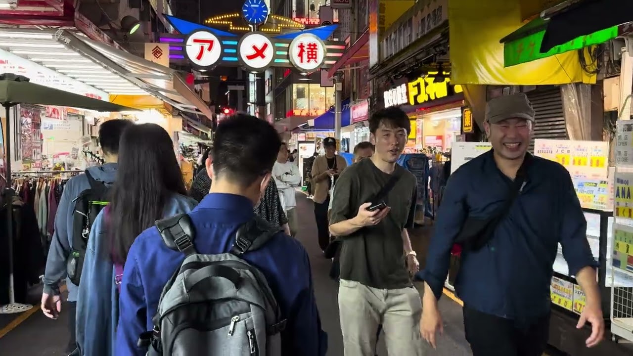 阿美橫丁夜色：探索東京熱鬧的夜市