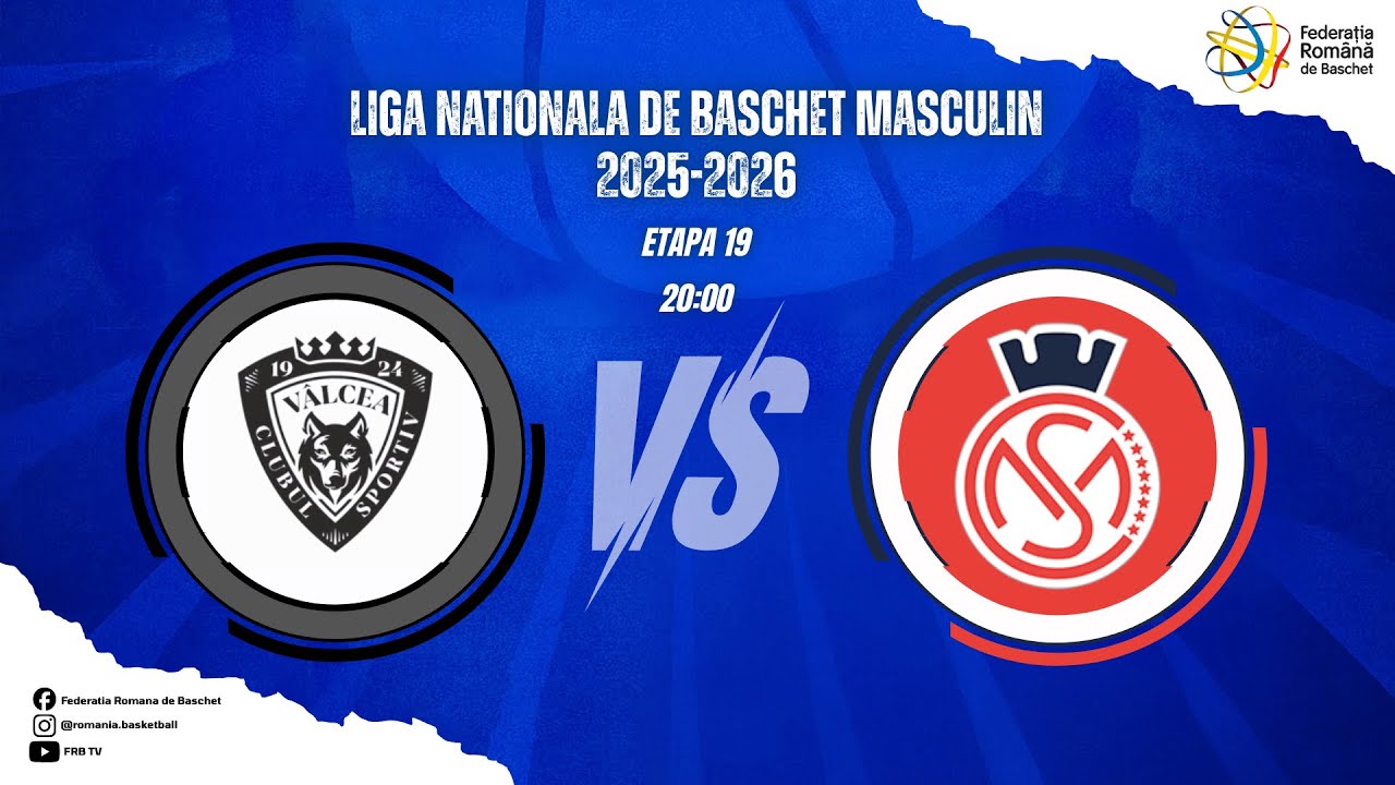 Liga Nationala de Baschet Masculin 25/26 -CS Vâlcea 1924 Râmnicu Vâlcea vs CSM CSU Raiffeisen Oradea