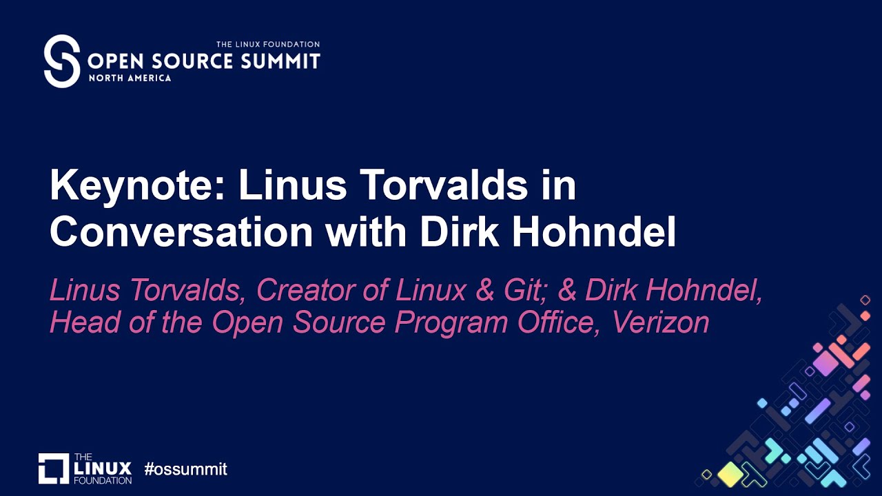 Keynote: Linus Torvalds, Creator of Linux & Git, in Conversation with Dirk Hohndel