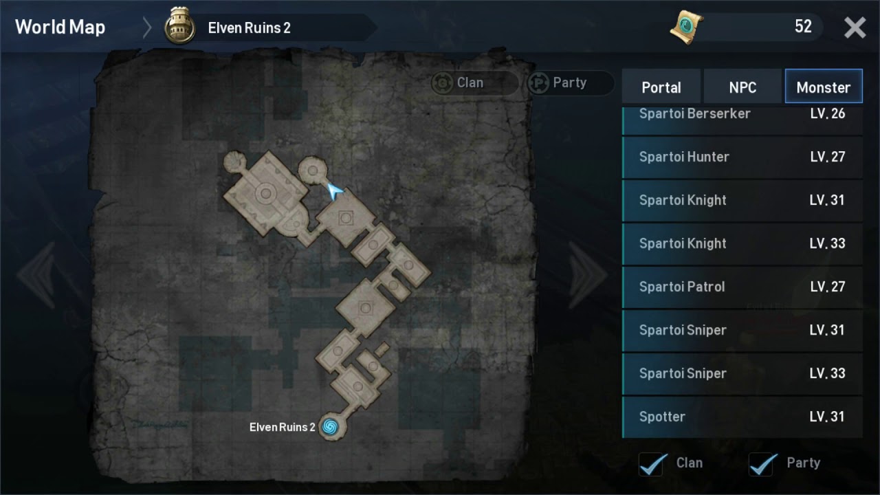 Lineage 2: Revolution - Elven Ruins 2 Codex (Farming Guide)