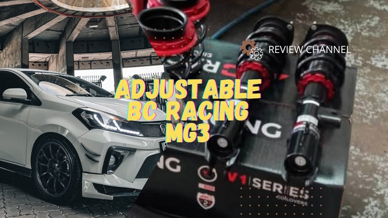 Myvi G3 Pasang Adjustable BC Racing V1 32 Step Keluar Kotak