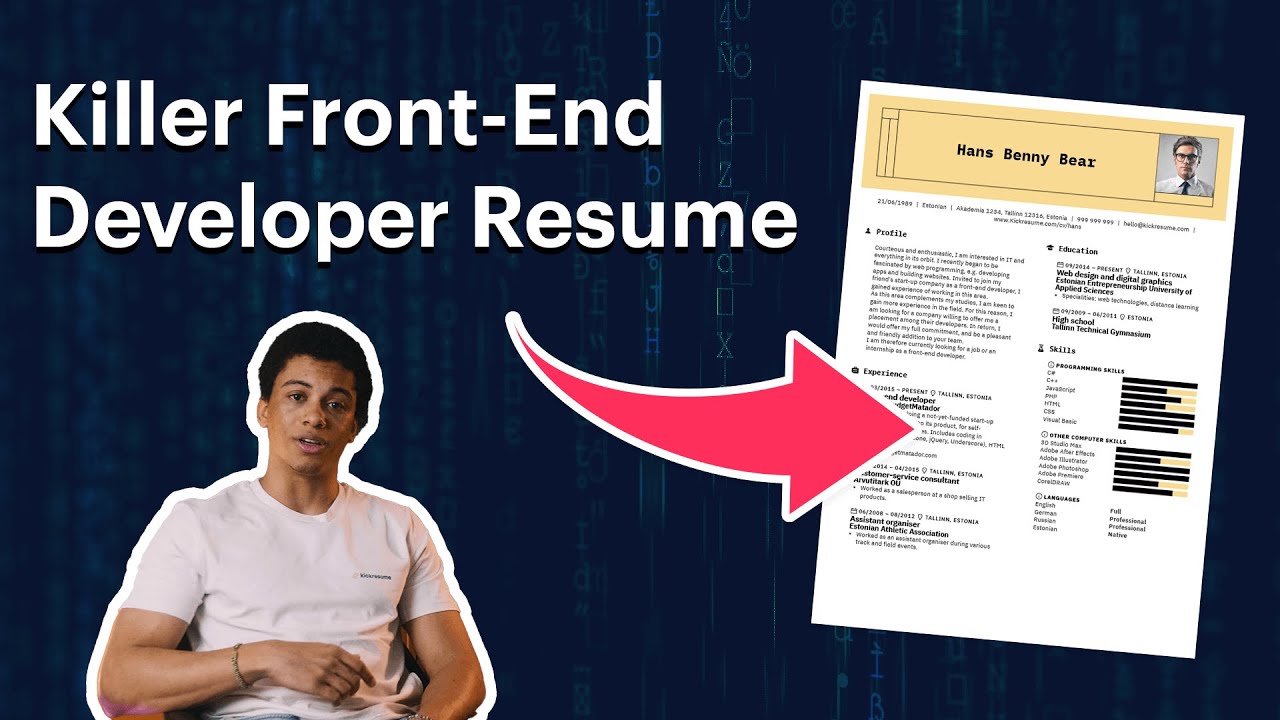 Guide: Front-End Developer Resume (Any Level of Experience)