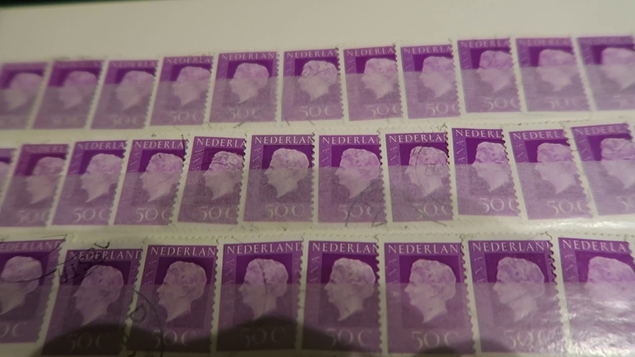 Postzegels Juliana Beatrix Middenwaardes poststamps Netherlands