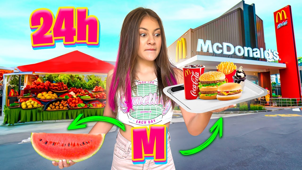 24 HORAS COMENDO TUDO COM A LETRA M - BIANKA