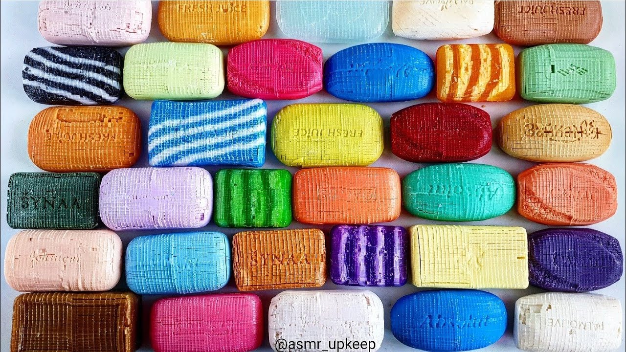 So satisfying video ASMR. Many soap CUBES🎲. Relaxing sounds, no talking. Cutting soap.