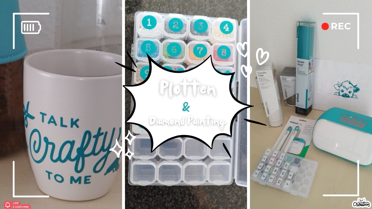 Plotten und Diamond Painting, geht das? Cricut, wie Vinyl mit Transfer Tape übertragen?