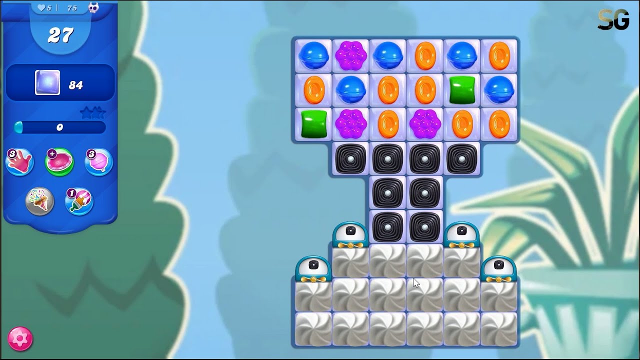 Candy Crush Saga Level 75 (No Boosters)