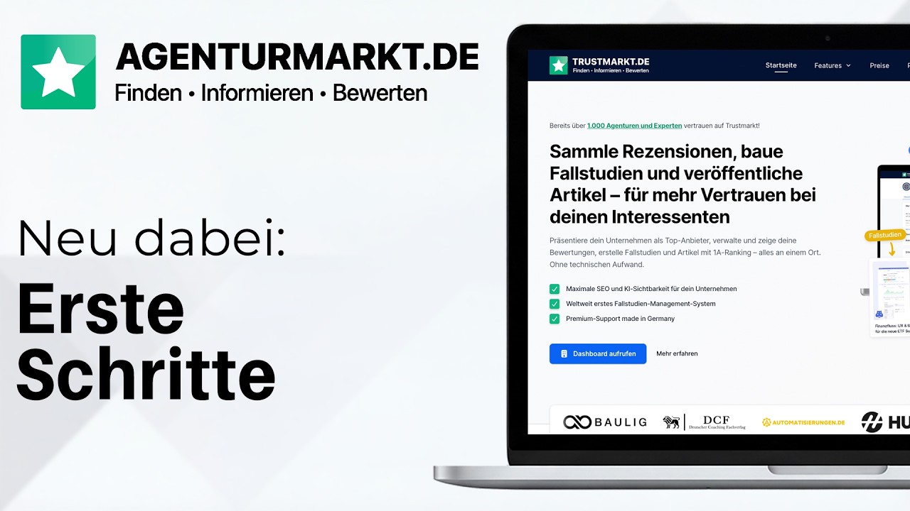 Erste Schritte bei AGENTURMARKT: So richtest du alles ein | Die ideale Plattform für Agenturen