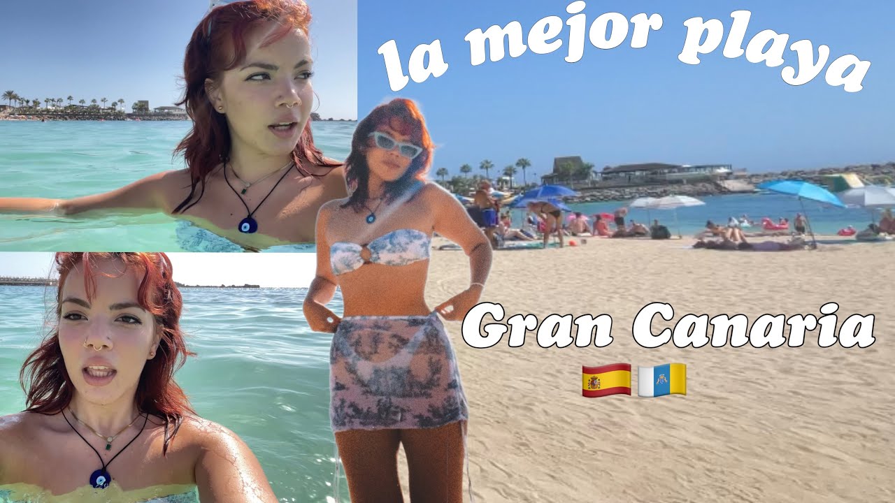 Así es Un día en La Playa de Gran Canaria 🇮🇨 que parece El Caribe 🏝️🌞🌊🌺 @ANITA CON SWING