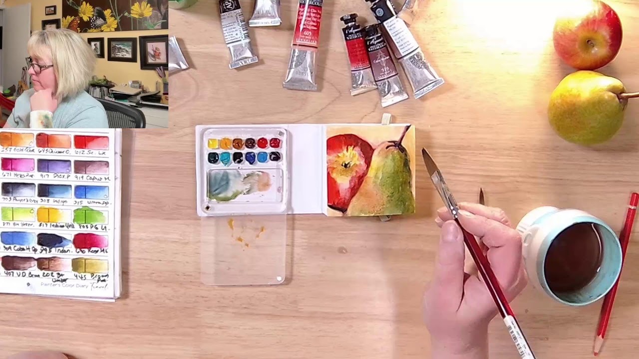 ART079 - tiny 3 x 3 watercolor travel set