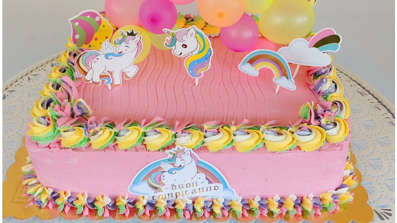 Torta di Compleanno Unicorno Fatto in Casa/Homemade Unicorn Cake/Tort de Unicorn de casă