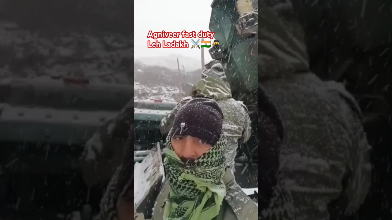 agniveer fast duty leh Ladakh ⚔️🇮🇳🥷 #army #bsf #indianarmy #cisf #army #trading  #armylover #crpf