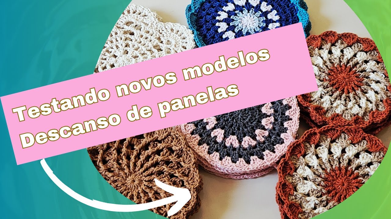 Qual modelo de descanso de panela você usaria? #croche #crochê #crochet #crocheparavender