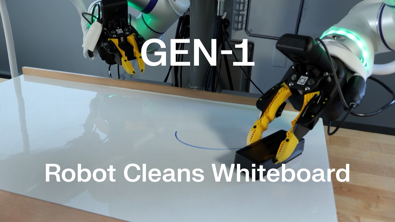 Robot cleans whiteboard | Generalist