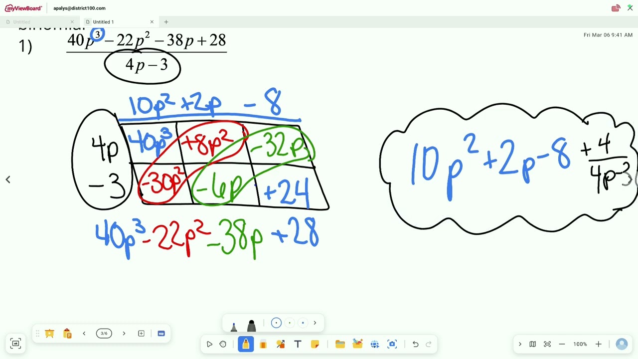 8.3 Day 1: Solving by long division