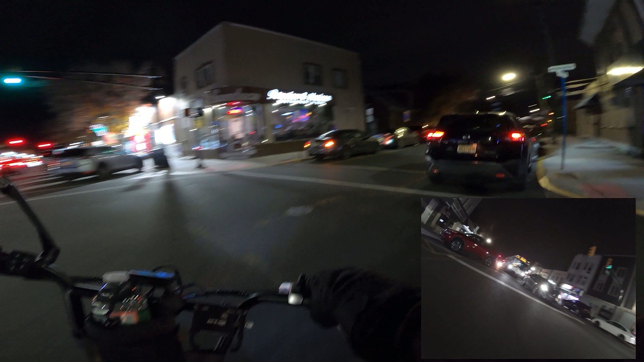 a better rear camera mounting method, an evening e-bike ride