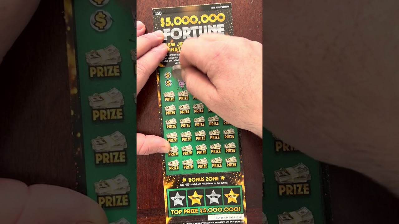 180 session of nj scratch off 5.000.000 Fortune 