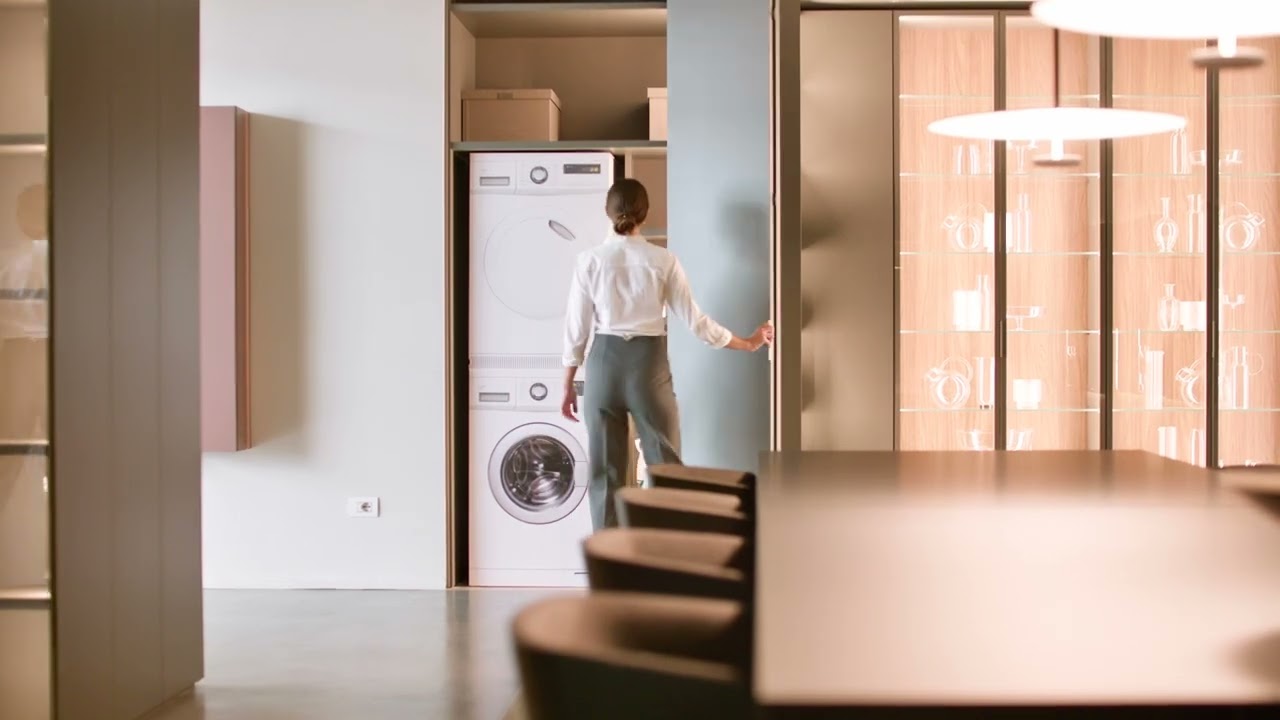 Armadio lavanderia con apertura totale | Sistema Freedhome