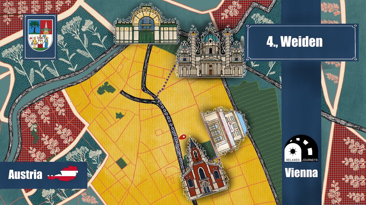 Vienna District 4: A Journey Through Art, History & Urban Charm! | Walking Path Included
