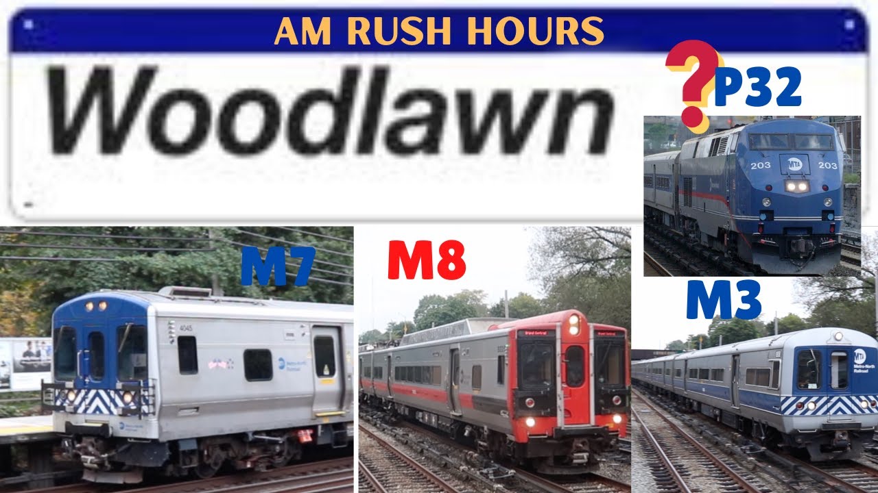 Metro North AM Rush Hour Action at Woodlawn