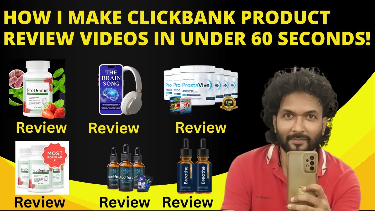 How I Make ClickBank Product Review Videos in Under 60 Seconds!
