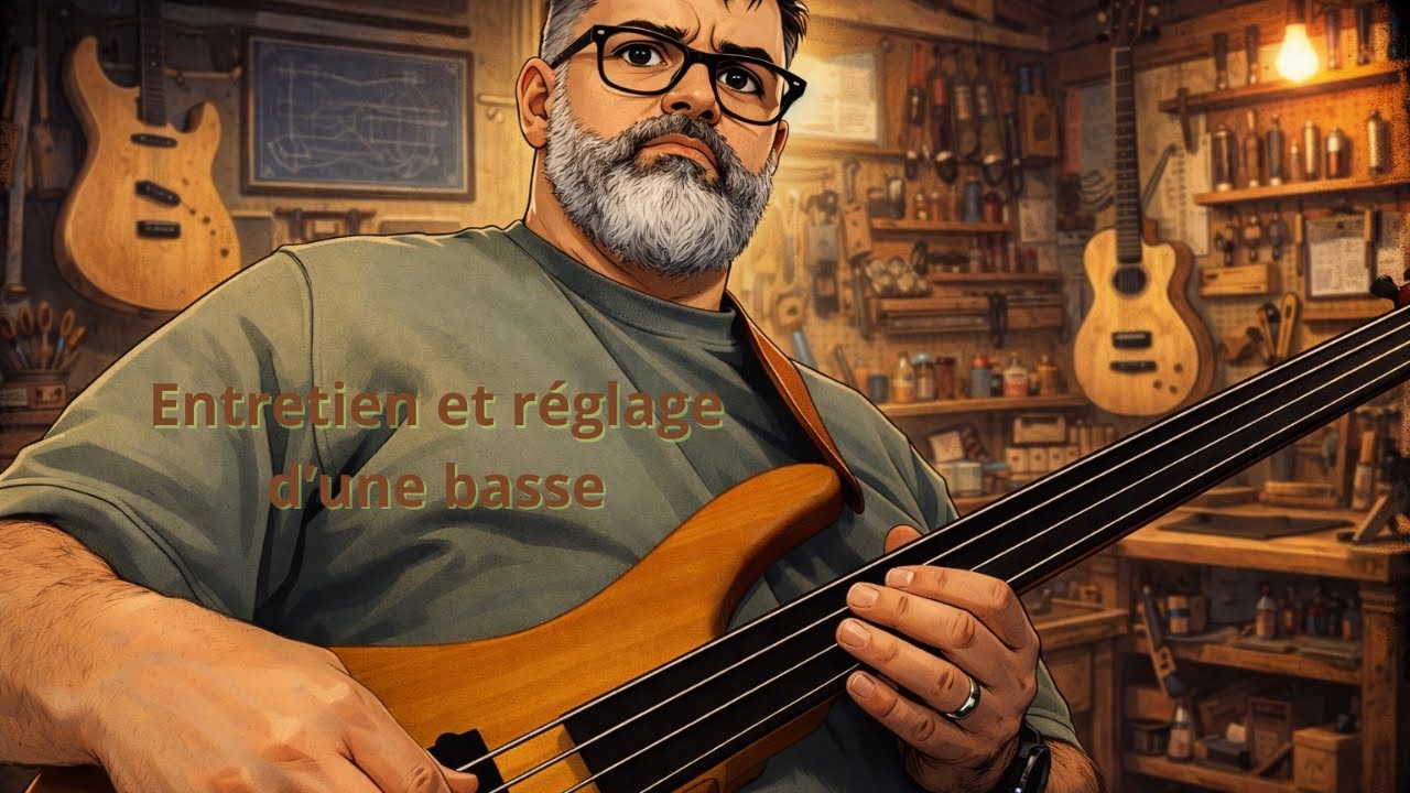 Entretenir et régler une basse fretless :  Stagg "Fusion"