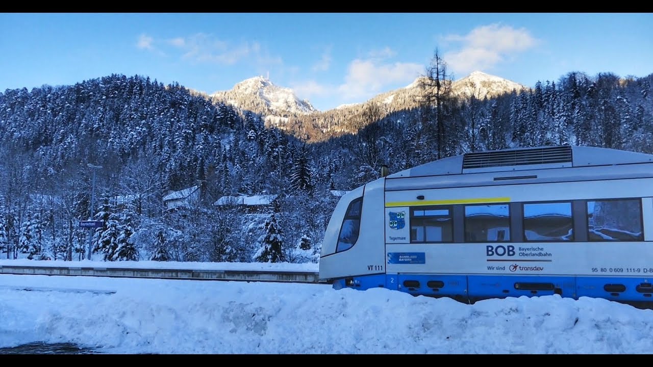 Bahnhof Bayrischzell im Schnee.........