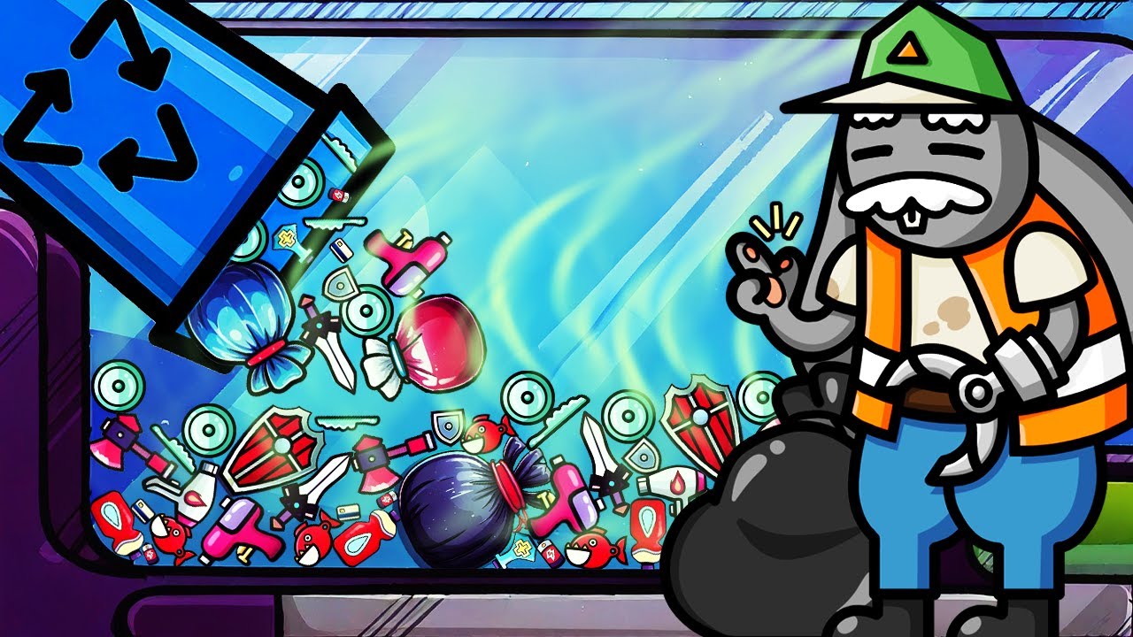 Çöp Dolu Makinede, GERİ DÖNÜŞÜM KUTUSU ile TEK ATIYORUZ! | Dungeon Clawler TÜRKÇE