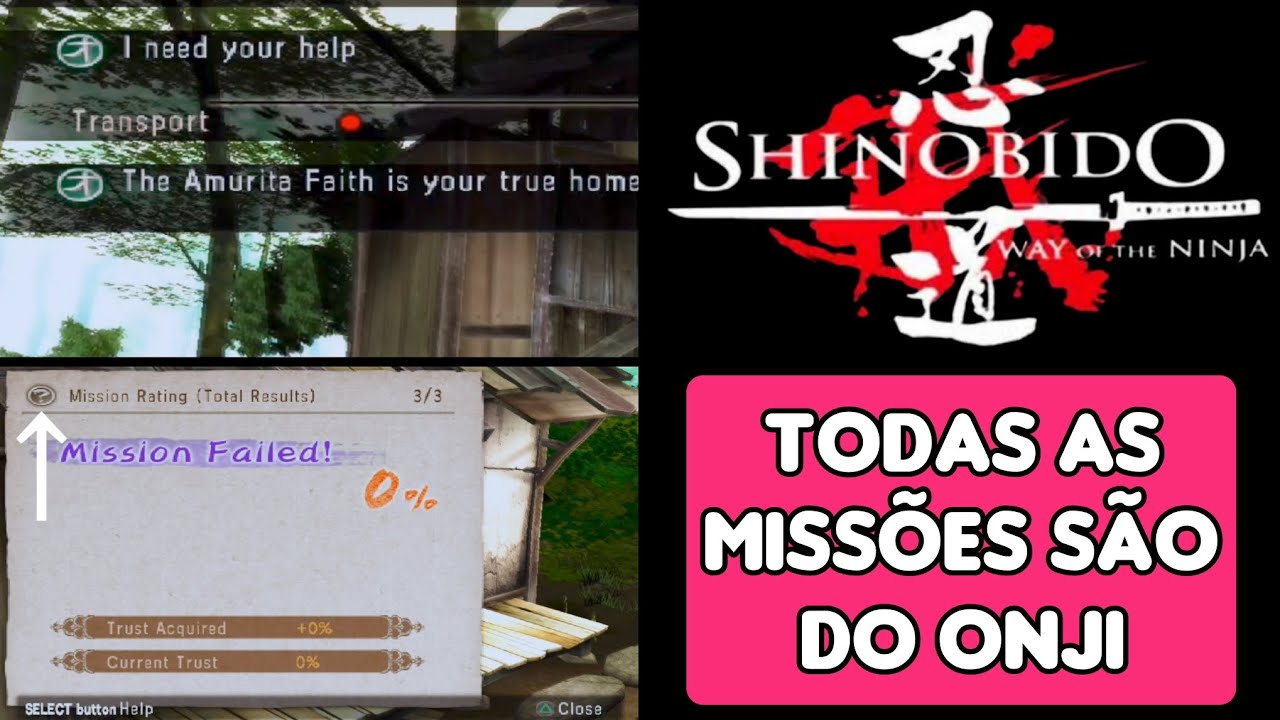 All Missions are from Onji! Shinobido MOD PS2 (Cheat Code)