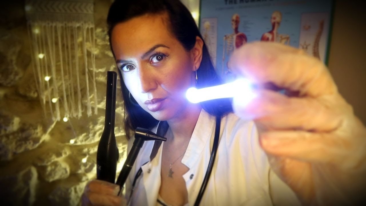 💤ASMR MEDICAL RELAX - TEST DE TES SENS - relaxing cranial nerve exam -