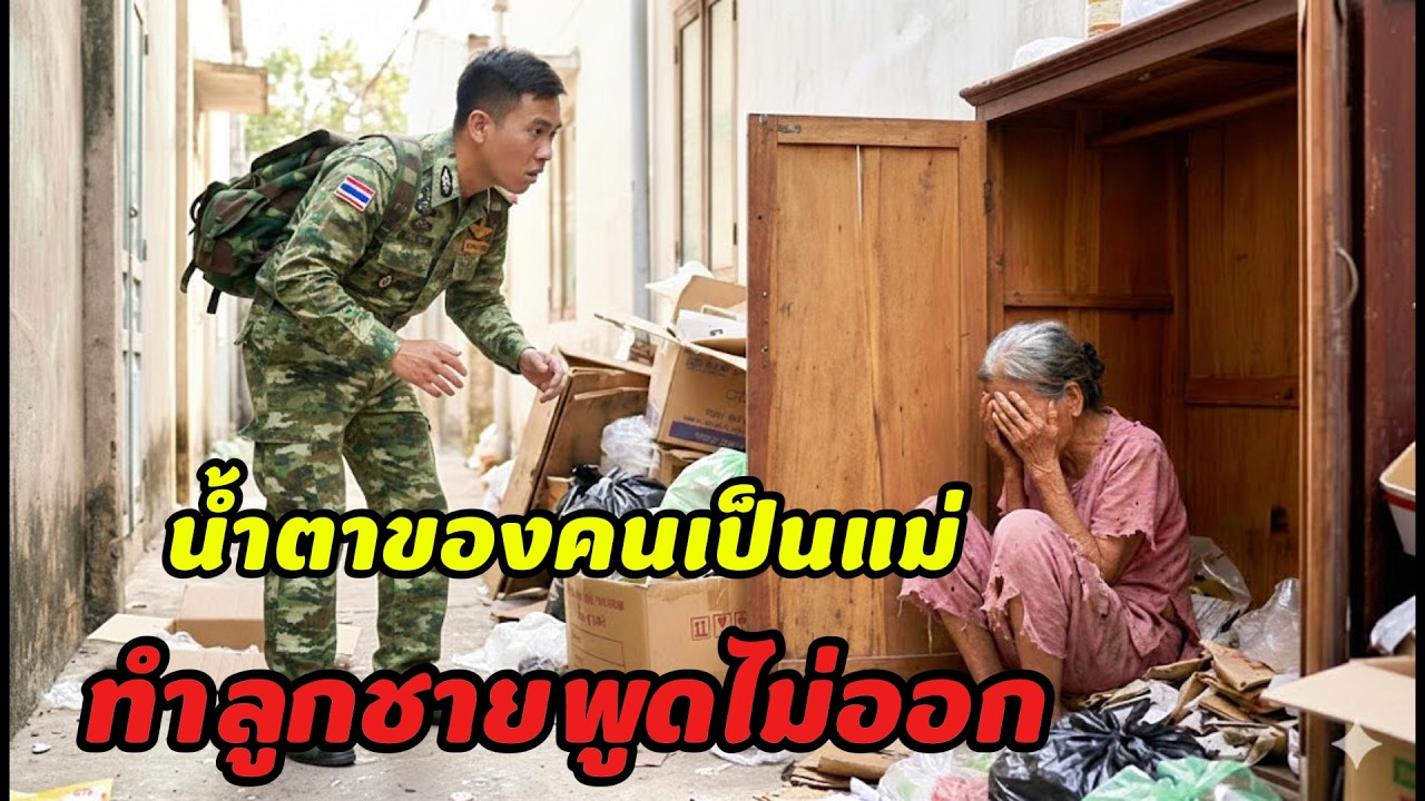 ลูกชายกลับจากทหาร เห็นแม่ไร้บ้านอยู่ลำพัง ทำทุกคนกลั้นน้ำตาไม่อยู่