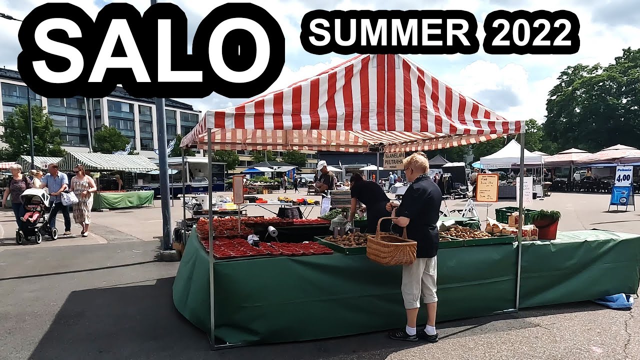 Summer Walking in Salo Market (Finland) - Summer 2022