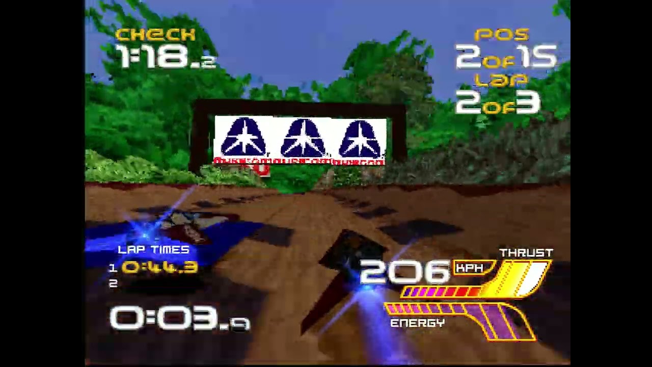 Wipeout XL - 100% with Piranha Speed run in 58m04s (World Record)