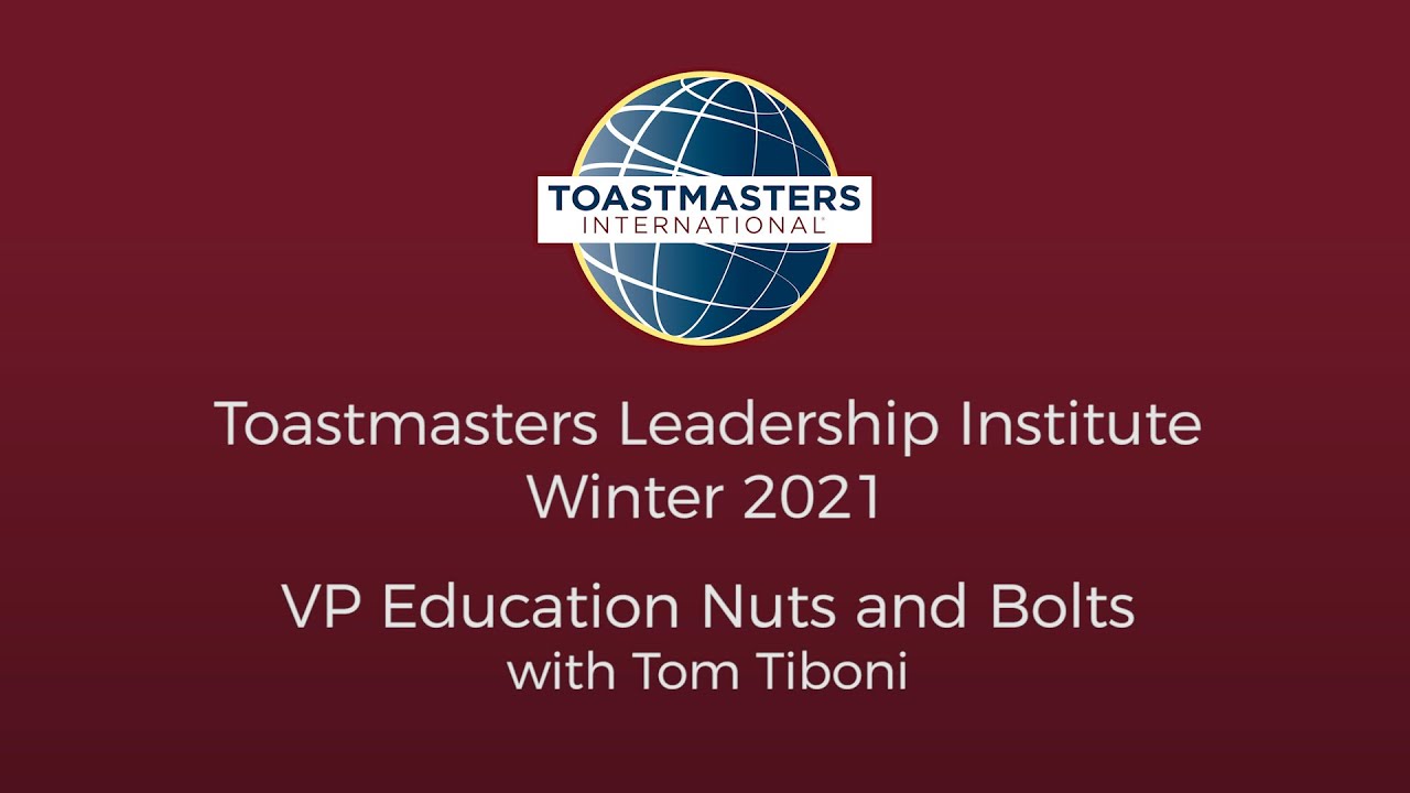 Vice President Education Nuts and Bolts