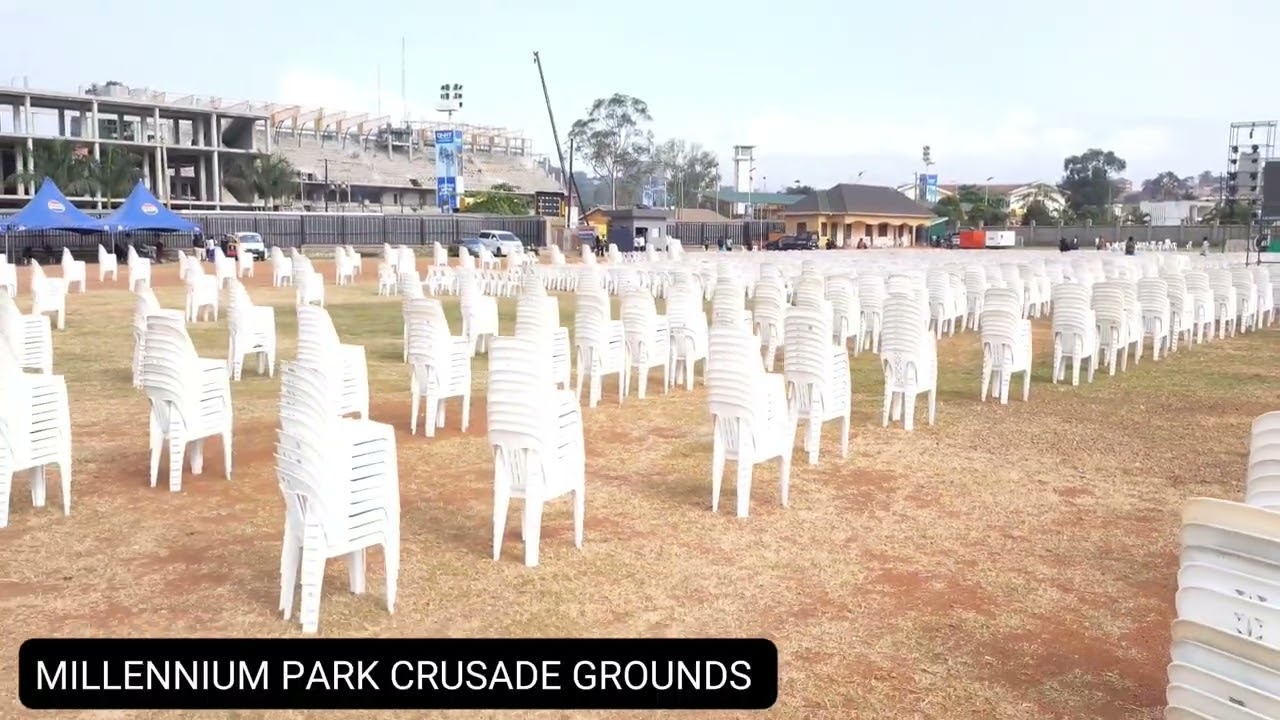 Millennium Park LUGOGO READY to receive the Anointing #DRPAULENENCHE, PR ROBERT AND JESSICA KAYANJA 