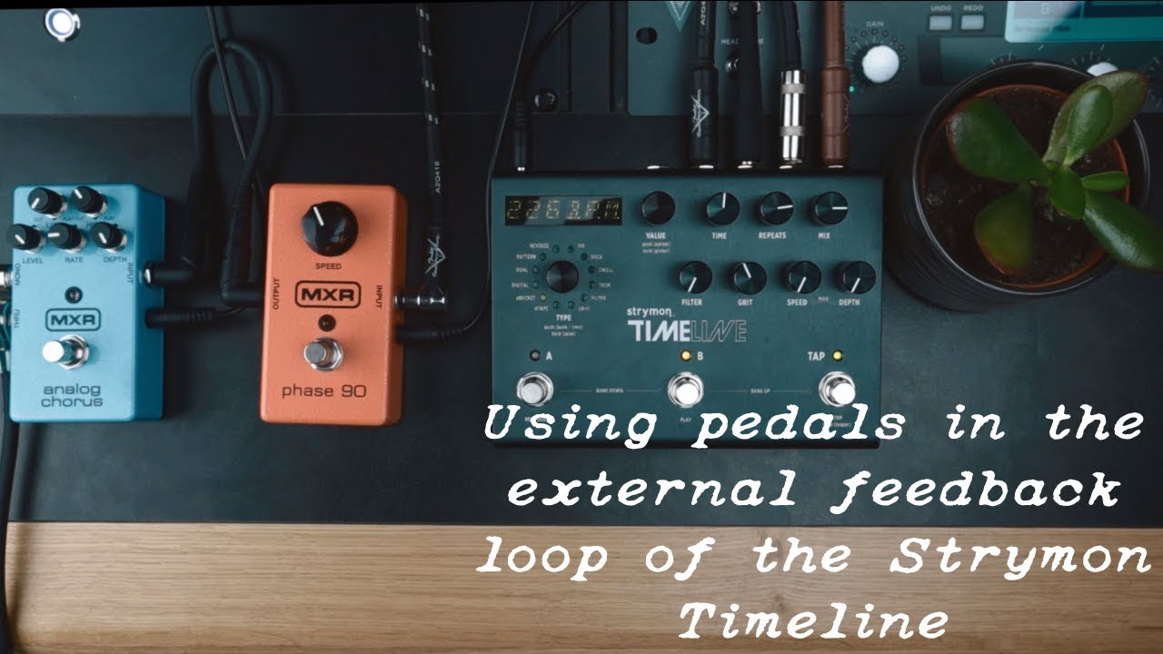 How to use guitar pedals in the external feedback loop of the Strymon Timeline [T005]