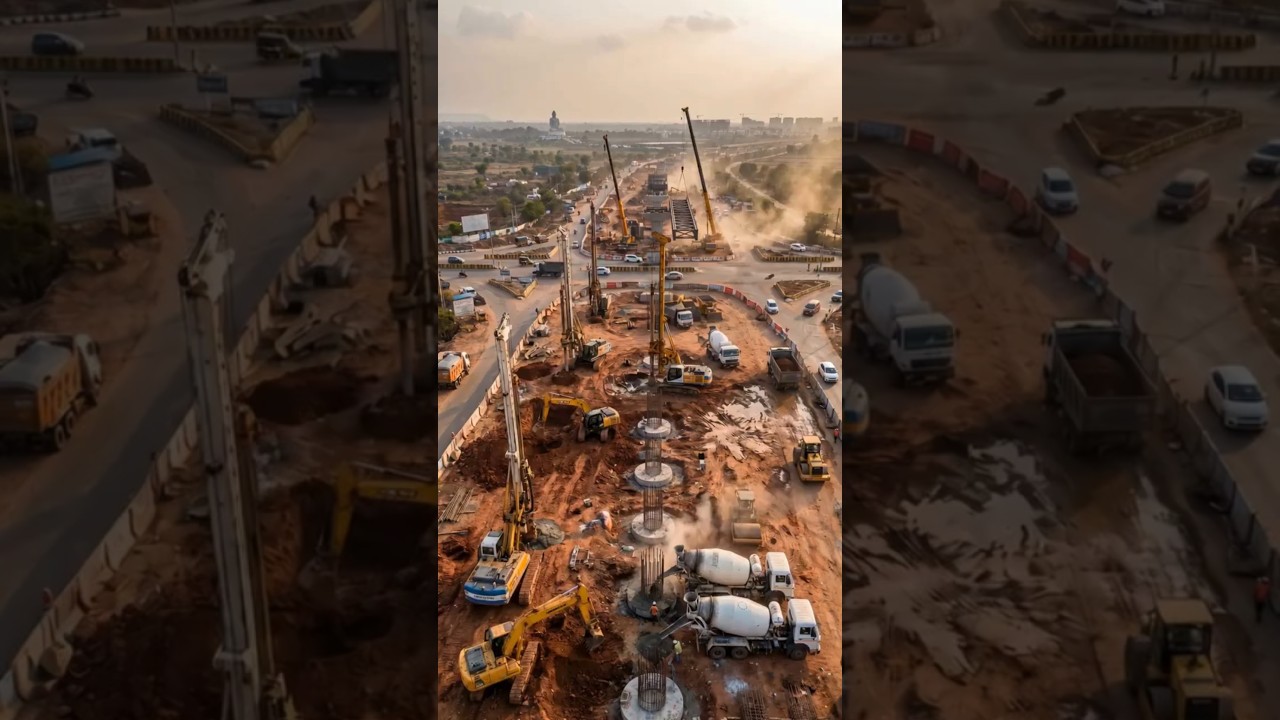 Amaravati &ndash; 250,000,000,000 Rs Elevated Corridor & Flyover | Connectivity #amaravati #viral #news