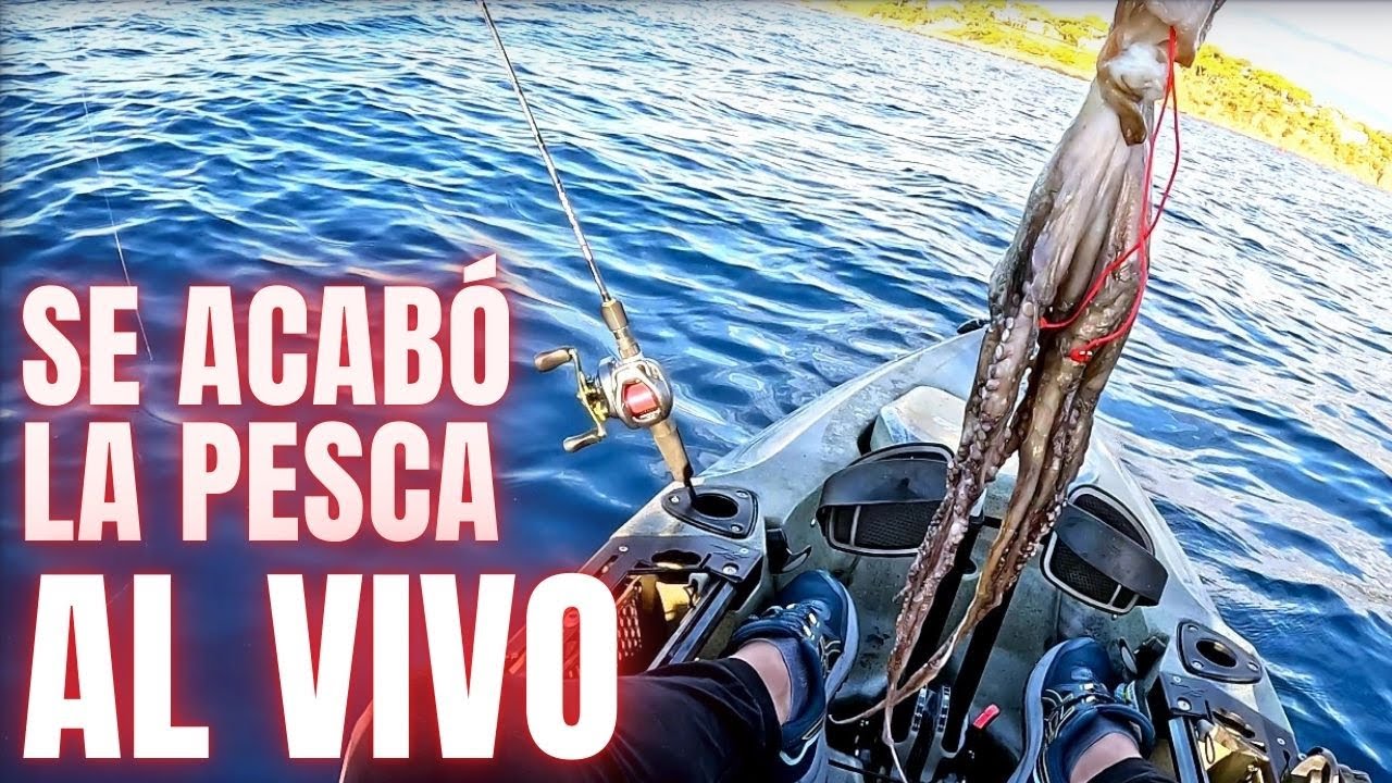 Pesca al muerto desde kayak.