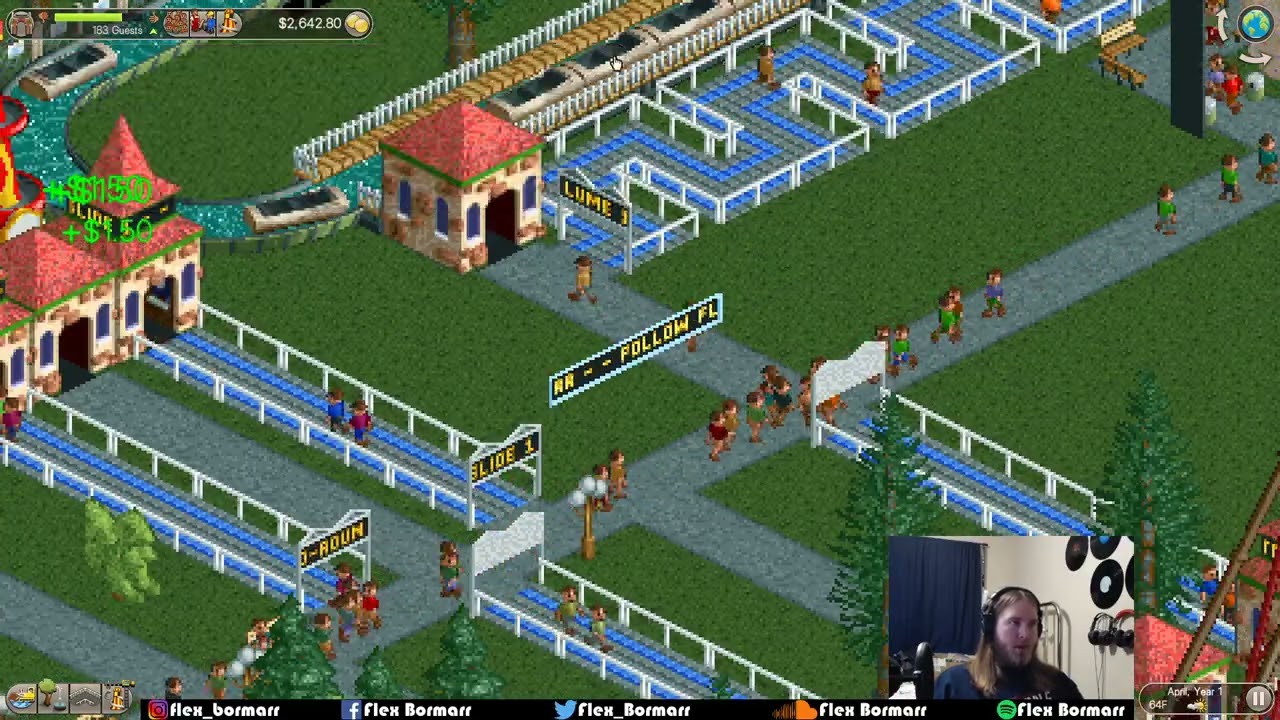 My First Roller Coaster Tycoon Stream (Forest Frontiers/Dynamite Dunes)