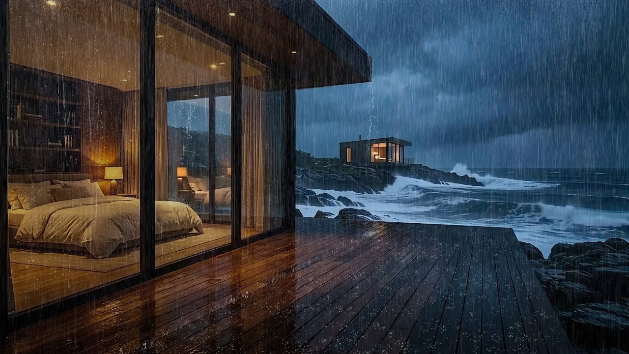 heavy coastal rain & storm. leave it unfinished. sleep.