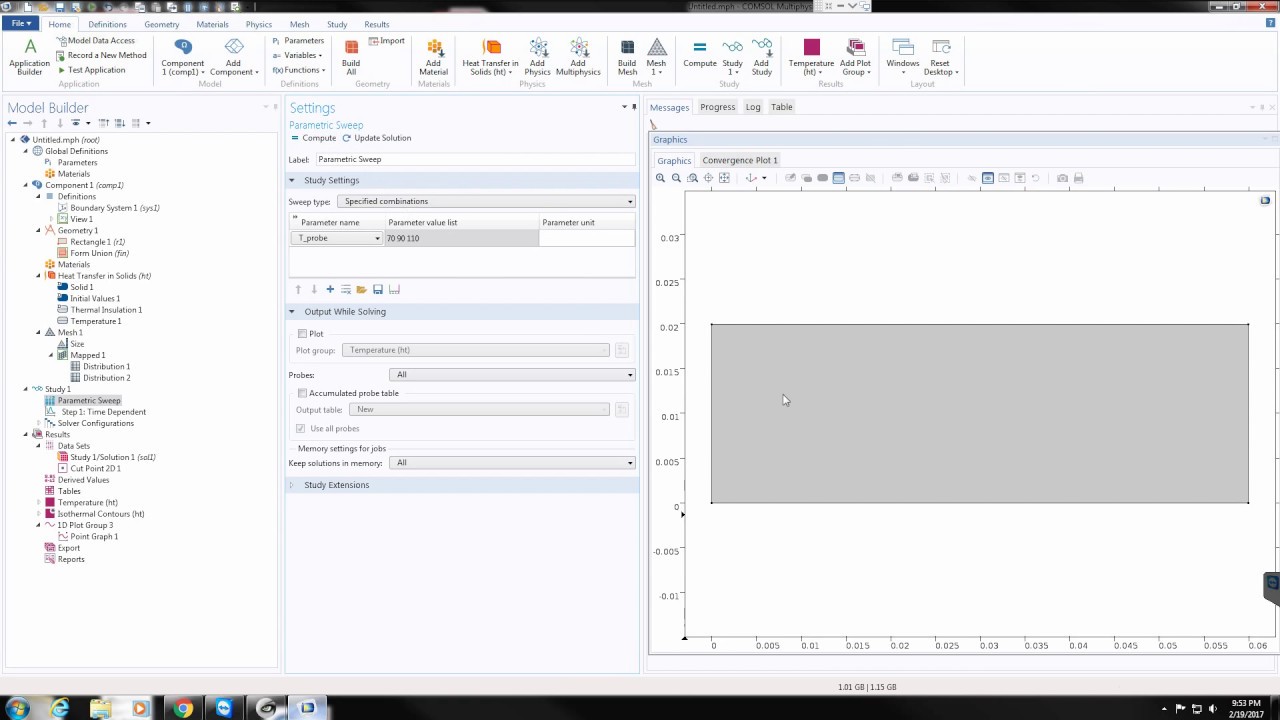 Parametric Sweep - COMSOL Multiphysics 5.2