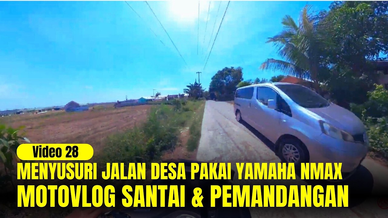 Menyusuri Jalan Desa Pakai Yamaha NMAX | Motovlog Santai & Pemandangan Asri