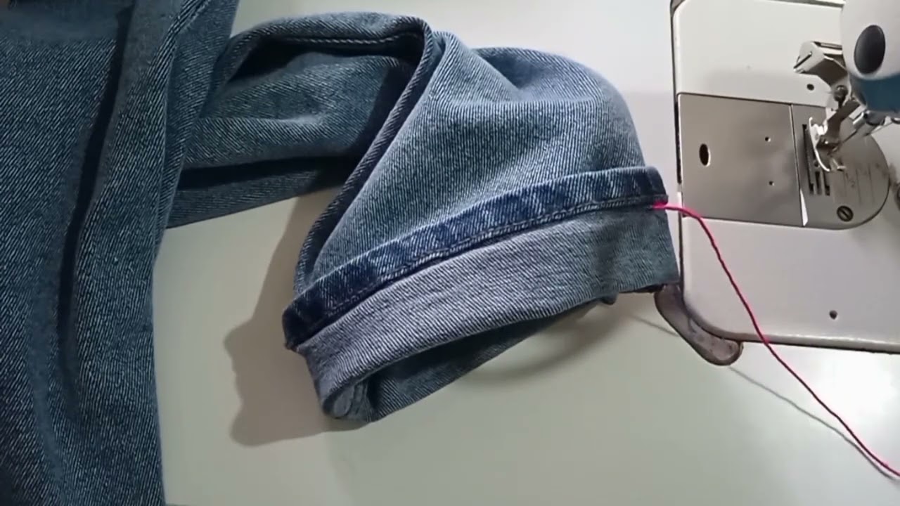 👖اعملها بنفسك ، تقصير بنطلون الجينز مع الاحتفاض بالثانية الاصلية بدون ماكينة