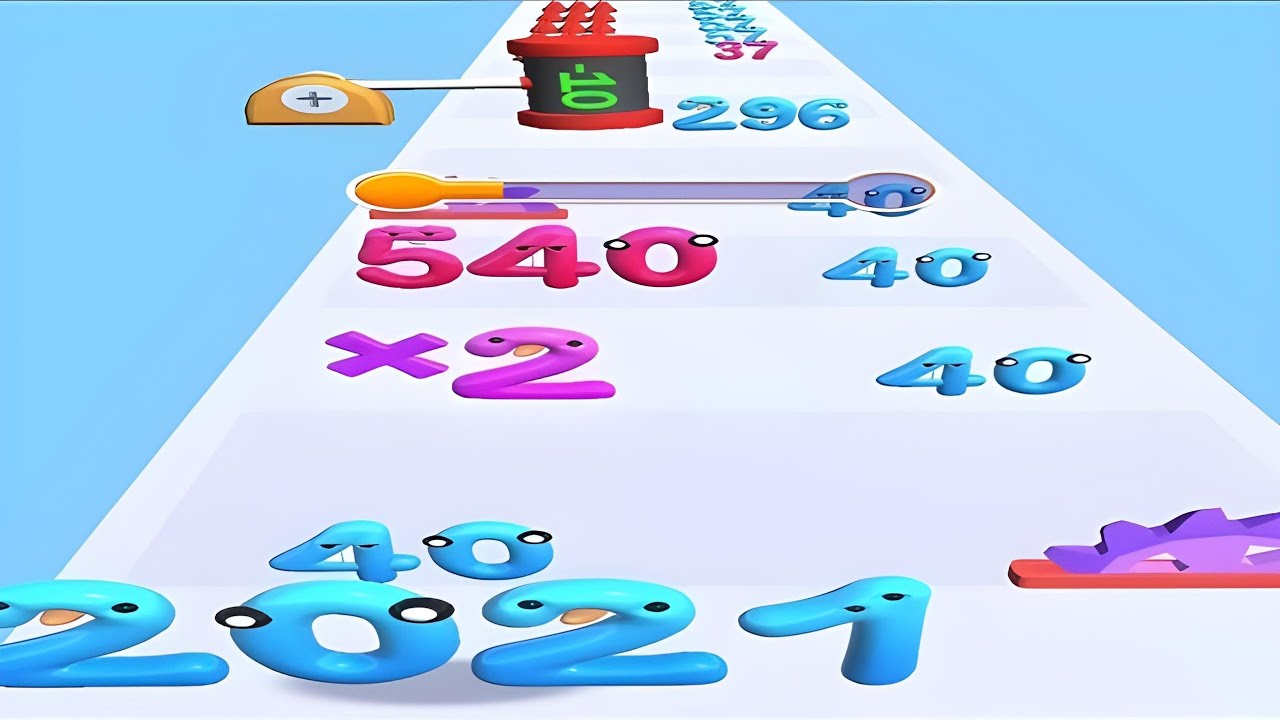 Number Master - 0 to 2997 collections in one gameplay walkthrough ASMR level
