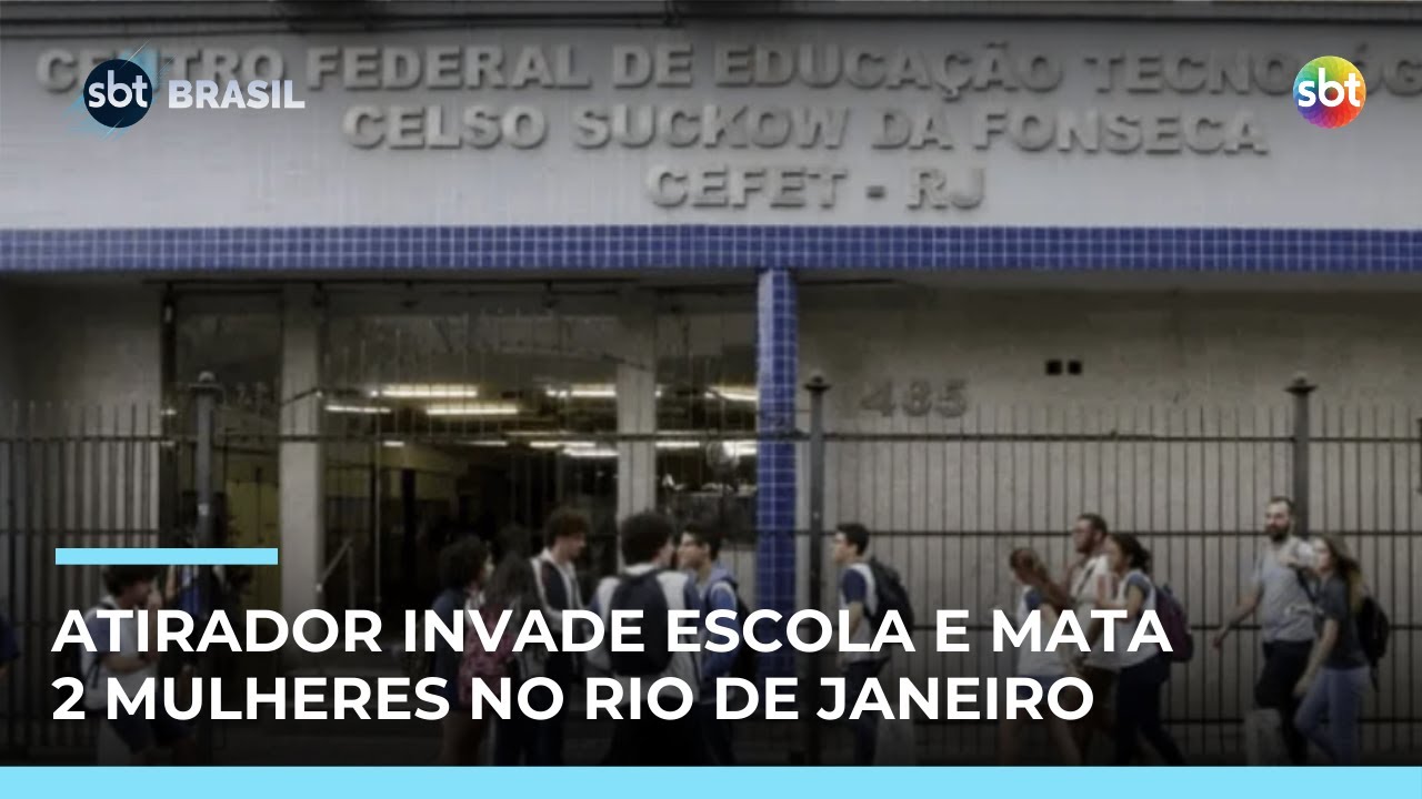 Ataque em escola: Atirador invade CEFET, no Maracanã, e mata duas mulheres no Rio | #SBTBrasil