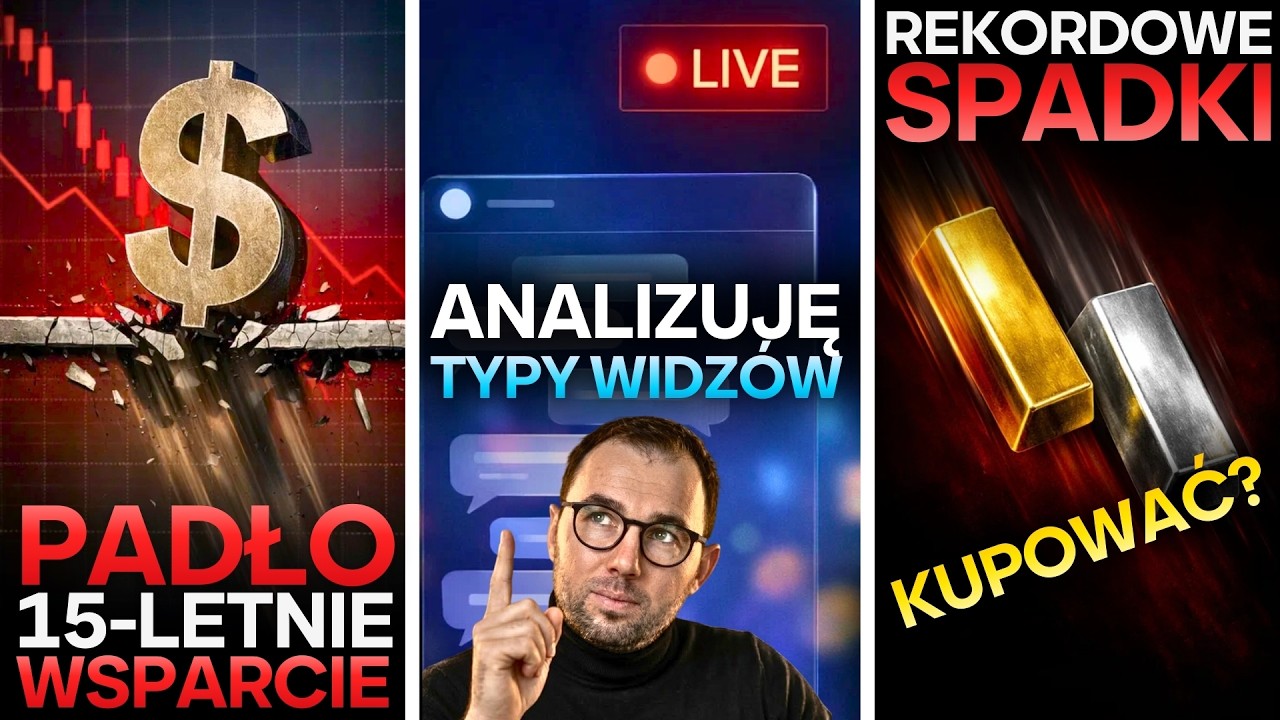 Złoto i srebro lecą w dół! Powtórka z 1980 roku? Jak na tym zarobić?
