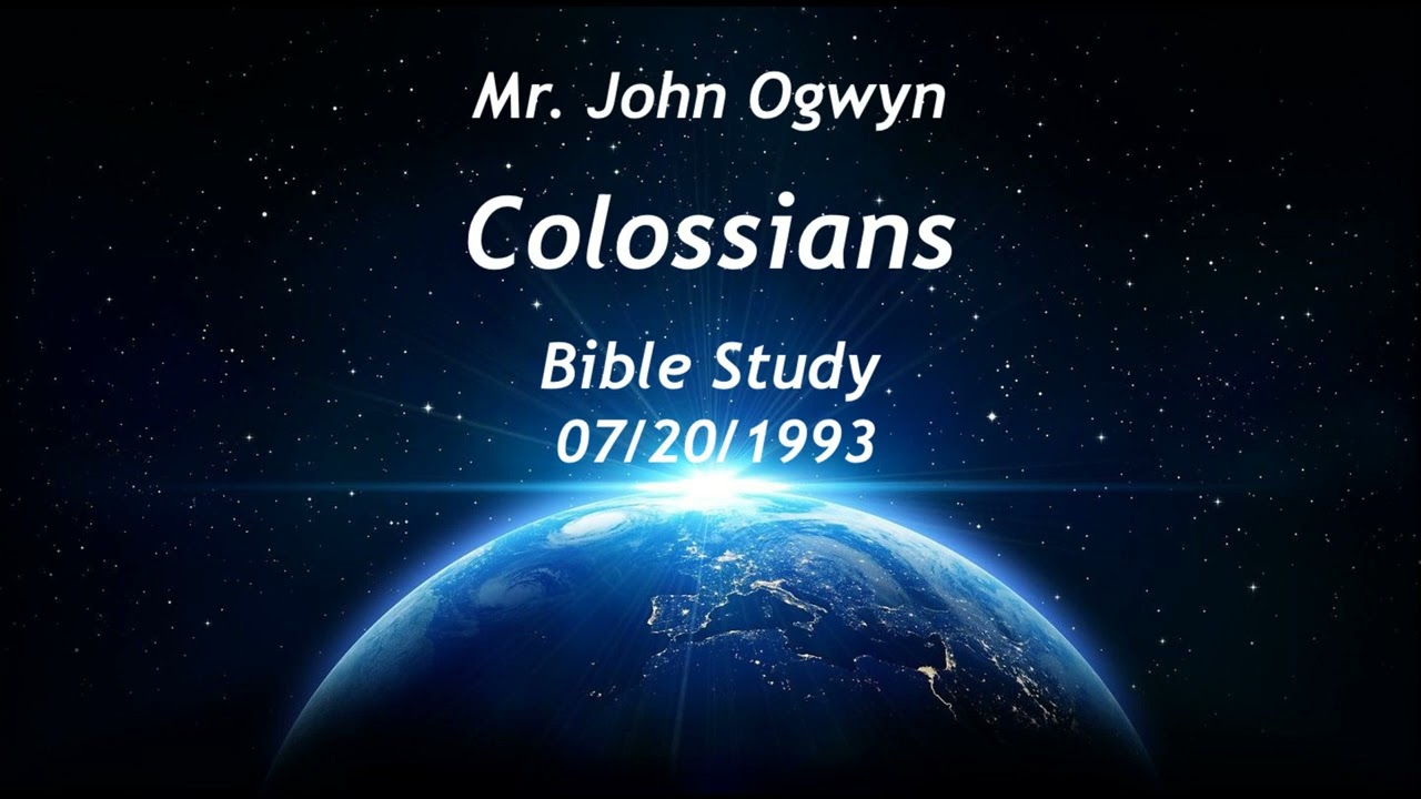 John Ogwyn Colossians