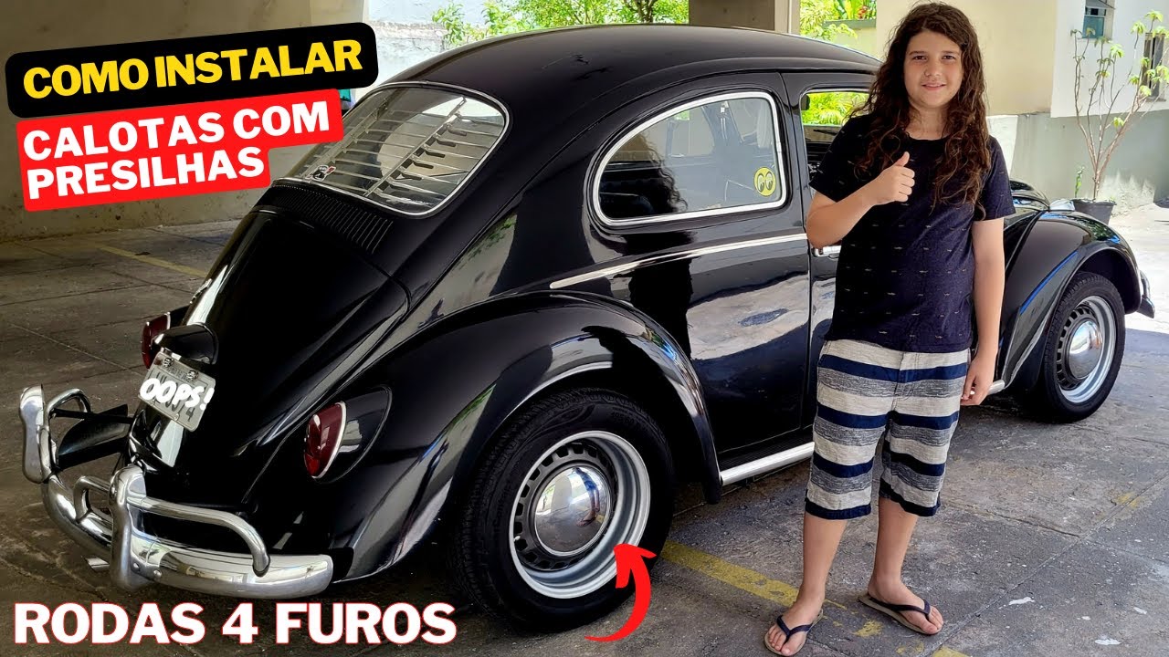 Como instalar as CALOTAS COM PRESILHAS nas rodas 4 furos