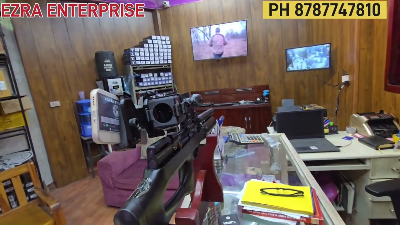 Silai scope camera mount leh Gun stick Plinking ti te tan alo thleng leh e